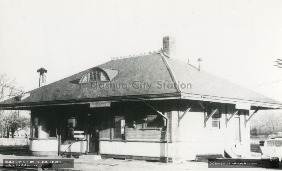 Postcard: Boston & Maine Station, West Concord, Massachusetts